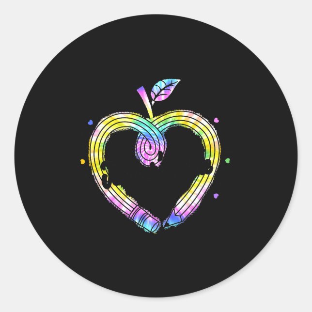 Cute Teacher's Aide Shirt Appreciation Day Gift He Classic Round Sticker (Front)