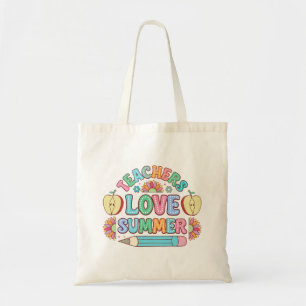 Cute Teachers love Summer word art Tote Bag