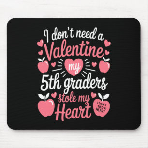 Cute Teachers Valentines Day Mouse Mat