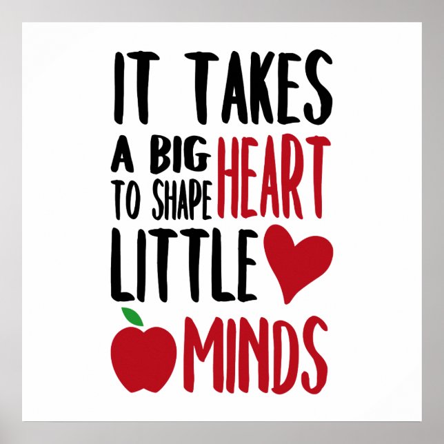 Cute Teacher's words school decor poster (Front)