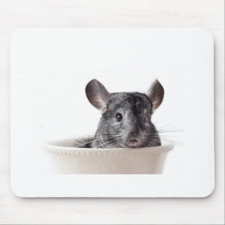 Cute Teacup Chinchilla Grey Mouse Mat