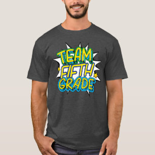 Cute Team 5th Grade Teacher Student Tees