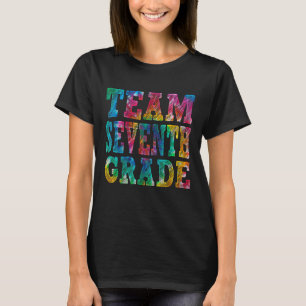 Cute Team 7th Grade Back To School Tie Dye Graphic T-Shirt