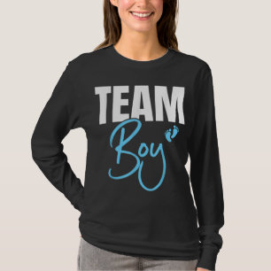 Cute Team Boy gender reveal party Idea for dad T-Shirt