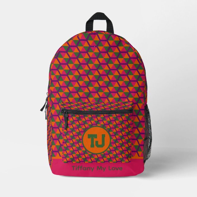 Cute Team High School School Backpack (Front)