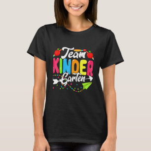 Cute Team Kindergarten Happy Back To School Teache T-Shirt