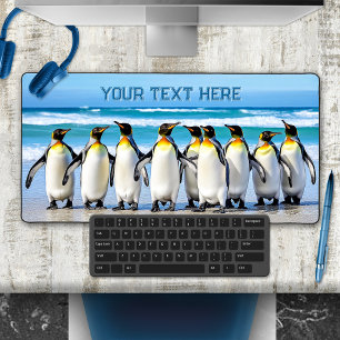 Cute Team Penguin Funny Animal  Desk Mat