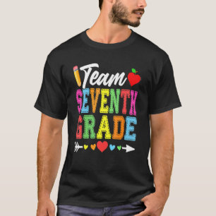 Cute Team Seventh Grade Teachers Students Back To T-Shirt