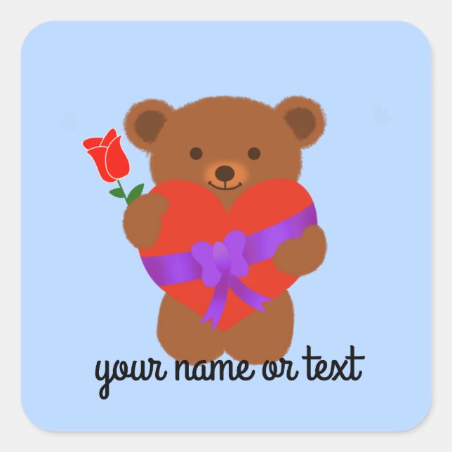 Cute Teddy Bear #1-2 Stickers (Front)