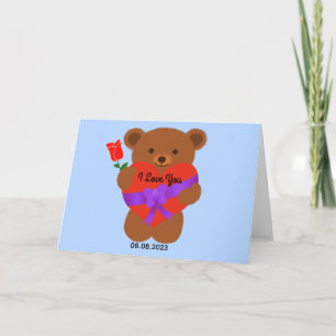 Cute Teddy Bear #1 Card
