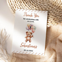 Cute Teddy Bear 1st Birthday | Sweet Bear