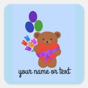 Cute Teddy Bear #3-2 Stickers