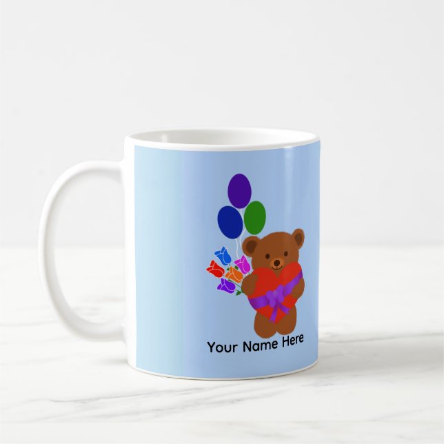 Cute Teddy Bear #3 Mug (Left)