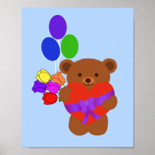 Cute Teddy Bear #4 Poster