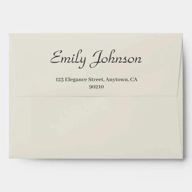 Cute Teddy Bear 5" x 7" Envelope (Back (Top Flap))