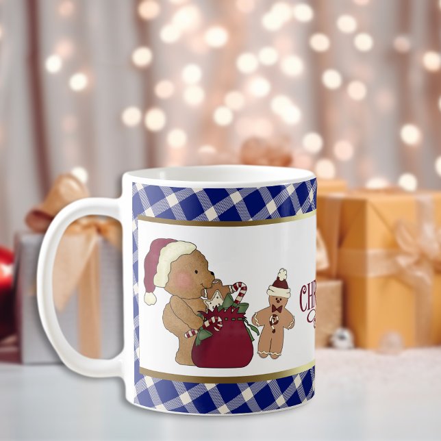 Cute Teddy Bear and Gingerbread Man Coffee Mug (Creator Uploaded)