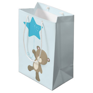 Cute Teddy Bear Baby Medium Gift Bag