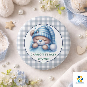 Cute Teddy Bear Baby Shower 3 Cm Round Badge