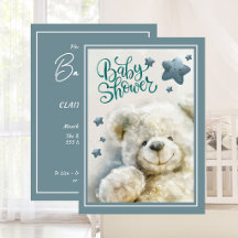 Cute Teddy Bear Baby Shower