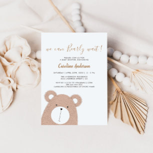 Cute Teddy Bear Baby Shower Invitation