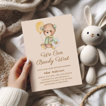 Cute Teddy Bear Baby Shower – We Can Bearly Wait 