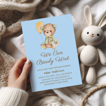Cute Teddy Bear Baby Shower – We Can Bearly Wait 