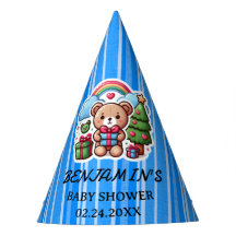 Cute Teddy Bear Birthday Paper Party Hats