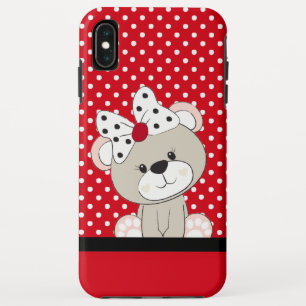 cute teddy bear iPhone XS max case