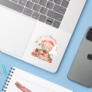 Cute Teddy Bear Christmas Sticker