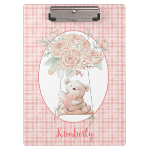 Cute Teddy Bear Clipboard