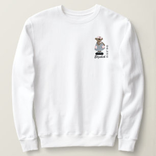 Cute Teddy Bear Custom Name Sweatshirts for Nurse