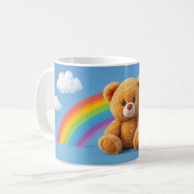 Cute teddy bear designs coffee mug (Front Left)