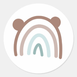 Cute Teddy Bear Ears Rainbow Envelope Seal