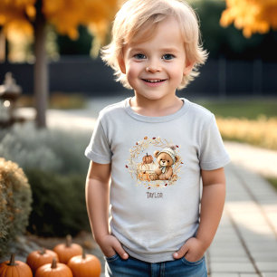 Cute Teddy Bear Fall Name T-shirt