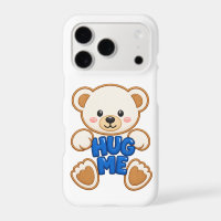 Cute Teddy Bear Hug Me Embroidery Style Cute Bear