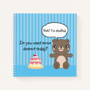Cute Teddy Bear Kids Funny Joke Notebook
