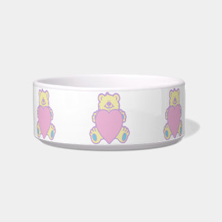 Cute Teddy Bear Love Heart Bowl
