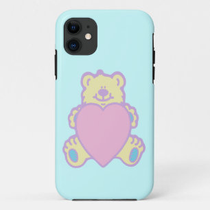 Cute Teddy Bear Love Heart iPhone 11 Case
