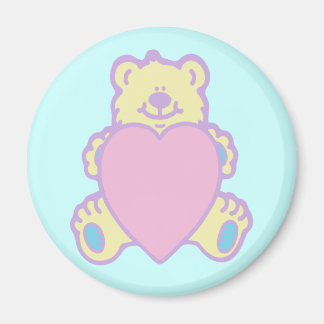 Cute Teddy Bear Love Heart Magnet
