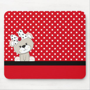 cute teddy bear mouse mat