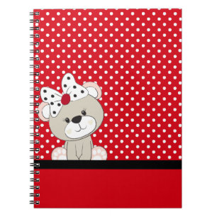 cute teddy bear notebook