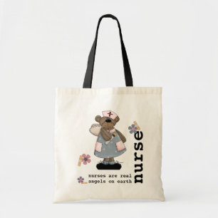 Cute Teddy Bear Nurse Appreciation Gift Tote Bag