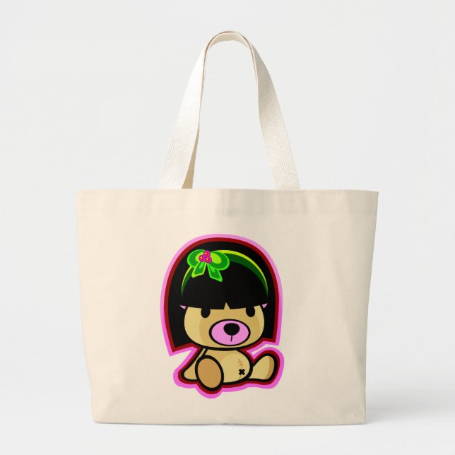 Cute Teddy Bear Oriental Kawaii style bag (Front)