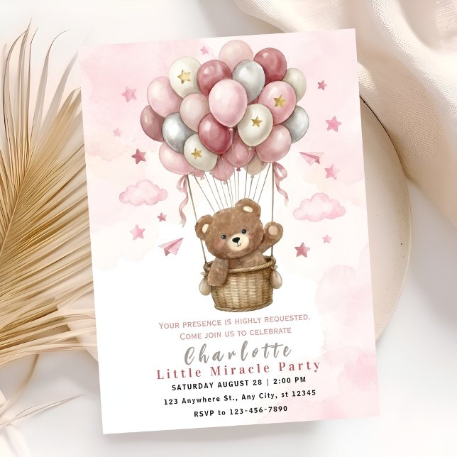 Cute Teddy Bear Party Invitation (Creator Uploaded)