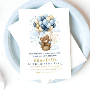Cute Teddy Bear Party Invitation