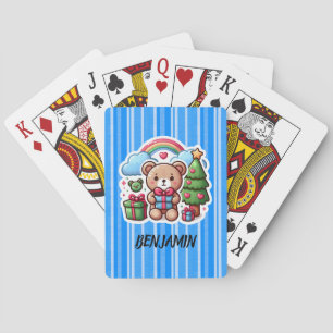 Cute Teddy Bear Personalised Playing Cards