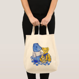 cute teddy bear picture tote bag