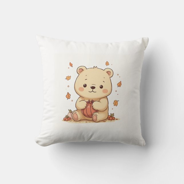 Cute teddy bear pillow cushion (Front)