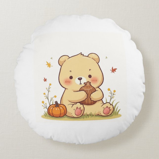 Cute teddy bear pillow cushion (Front)