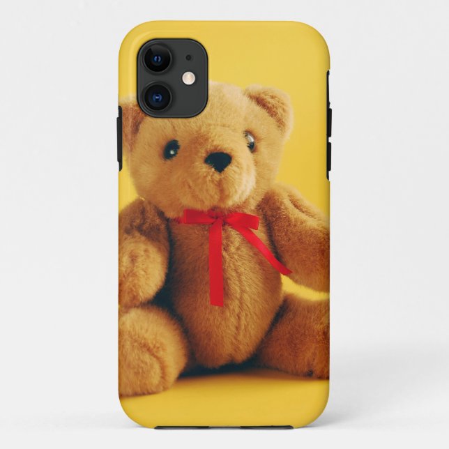 Cute teddy bear print phone case (Back)